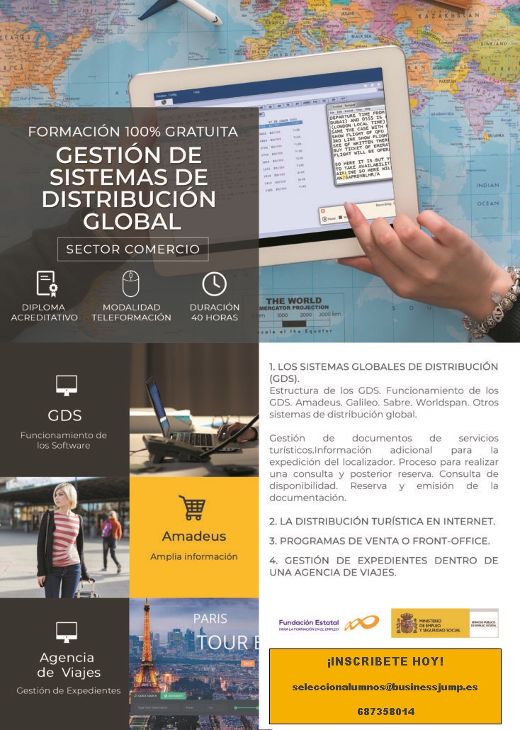 Curso gratuito de Gestión de Sistemas de Distribución Global – Grado Turismo